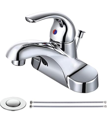 64601 Chateau One-Handle Low Arc Bathroom Faucet, Chrome, Touch On